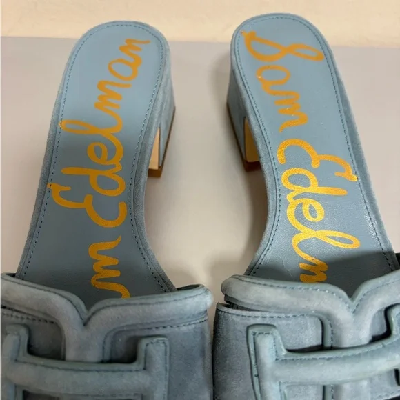 Sam Edelman Woman’s Suede Waylon Blue Weave Slide - Size 8M, 38,5 - Picture 3 of 10